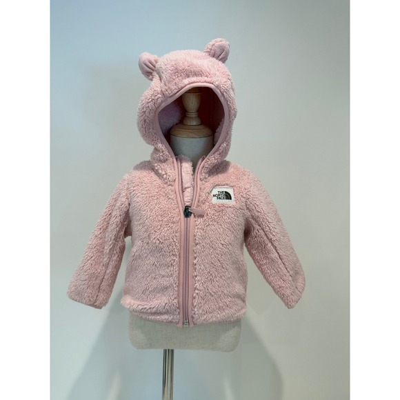 NWT The North Face Infants' Campshire Teddy Fleece Bear Ear Hoodie Sz 6-12M